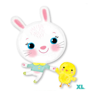 Bunny & Chick Easter Balloon SuperShape