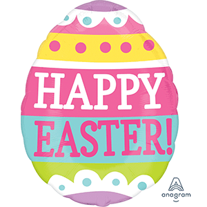 Large 25 in Easter Egg Balloon