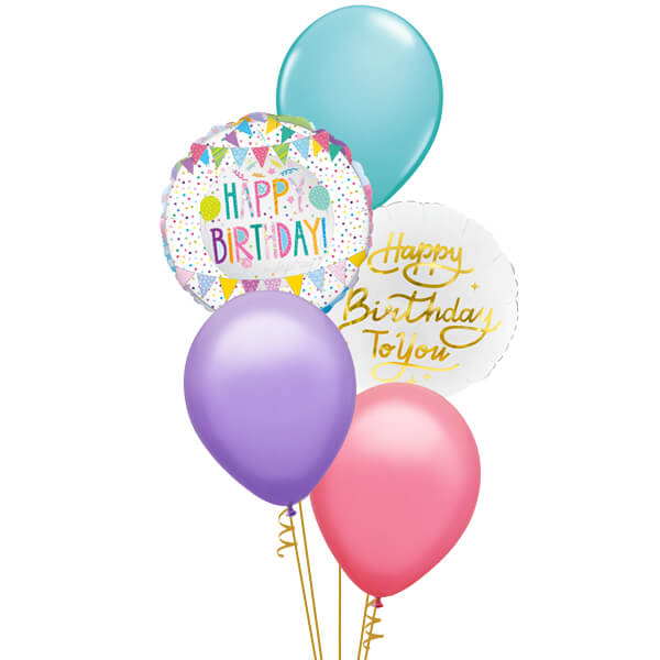 Pastel Celebration Balloon Bouquet