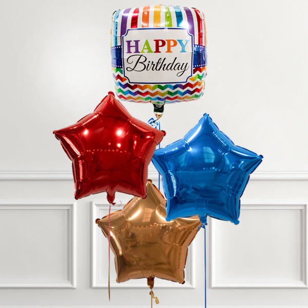 Colourful Stripes Birthday Bunch