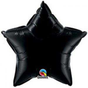 BLACK STAR HELIUM BALLOON