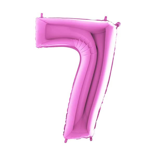 Large 26'' Pink Number Balloon 7