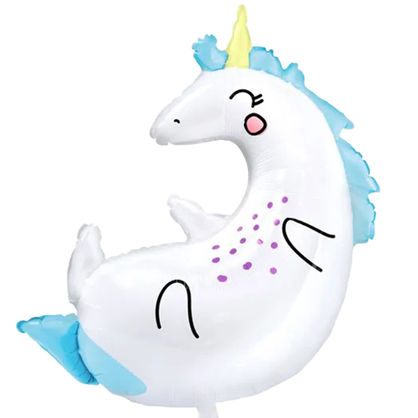 Blue Unicorn Balloon