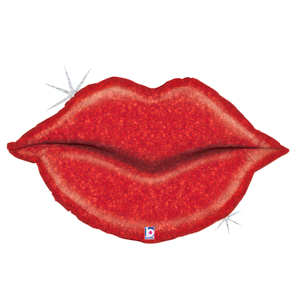 Red Glitter Lips
