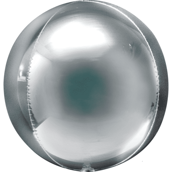 Silver Orb Shaped balloon - Orbz