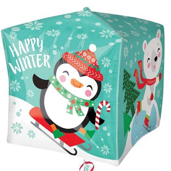 Cube Shaped Happy Winter