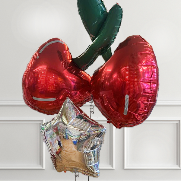 CHERRY GLITTER BALLOONS