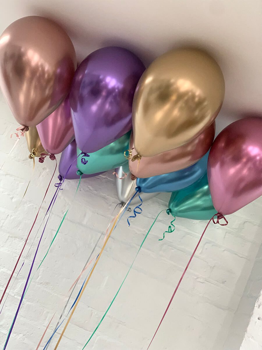 CHROME MIX CEILING BALLOONS