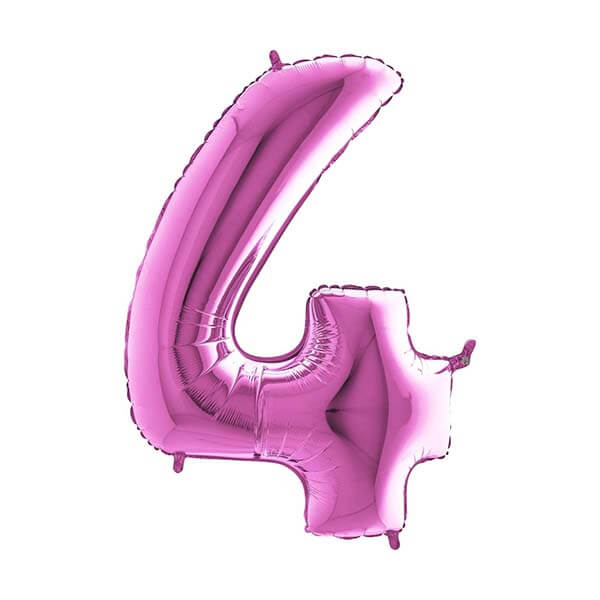 Large 26'' Pink Number Balloon 4