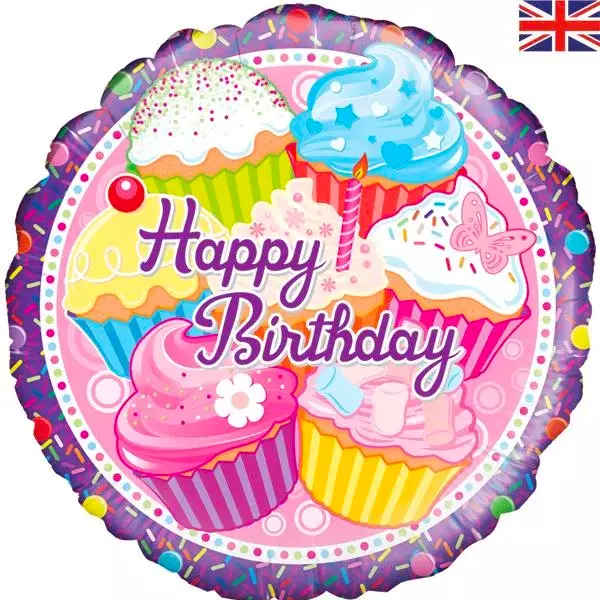 Cupcake Birthday Balloon