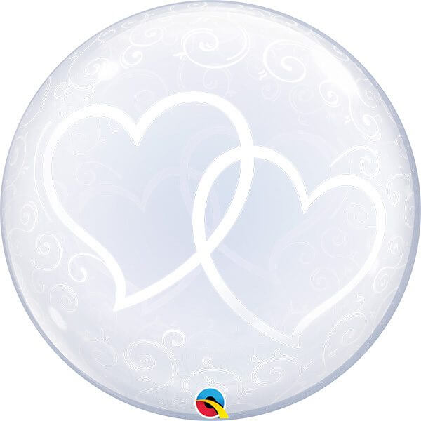 Giant 3ft Entwined Hearts Balloon