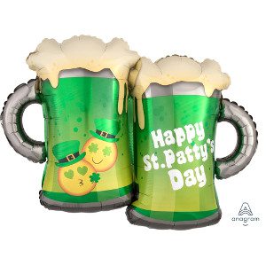 St Patty's Emoticon Mugs Balloon