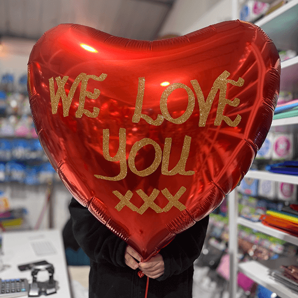 Glitter Personalised Large Foil Balloon