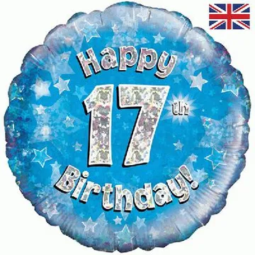 Age Birthday 17 Blue