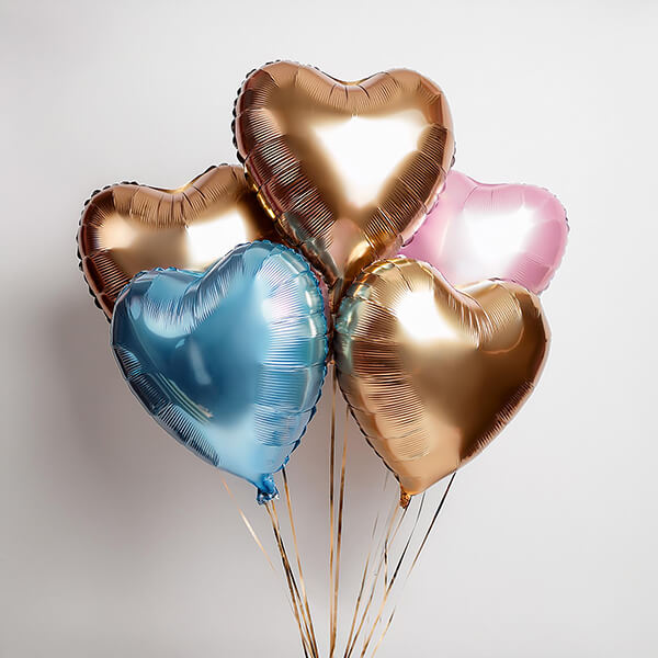 Gold & Pastel Hearts