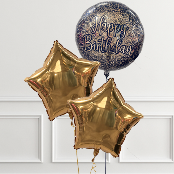 Blue and Gold Birthday Bunch