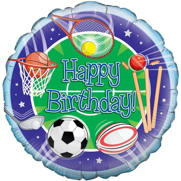 Sports Happy Birthday Balloon
