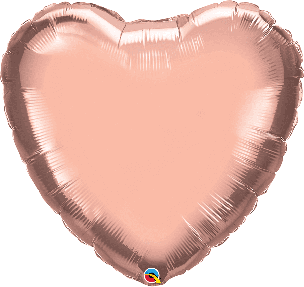 LARGE ROSE GOLD HEART BALLOON