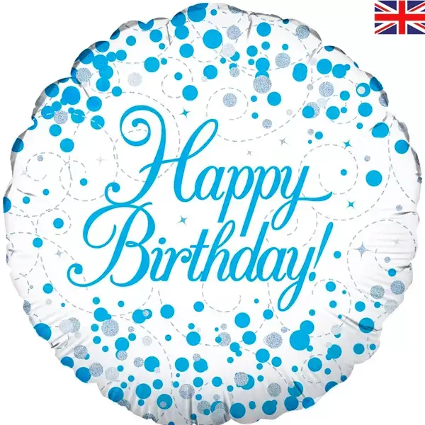 Blue & White Fizz Birthday