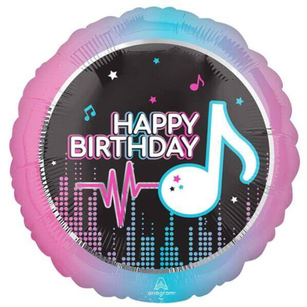 Pink Soundwave Balloon