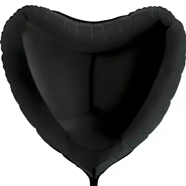 HEART BLACK LARGE BALLOON