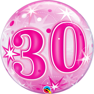 AGE 30 BUBBLE BALLOON
