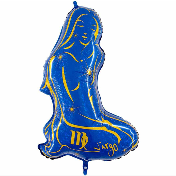 Virgo Zodiac Blue
