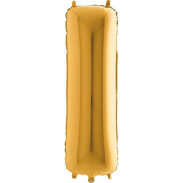 GOLD LETTER I BALLOON