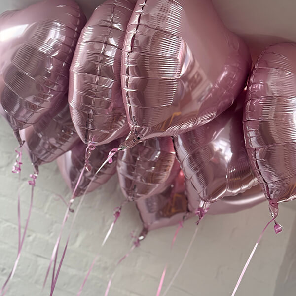 Pink Heart Ceiling Balloons