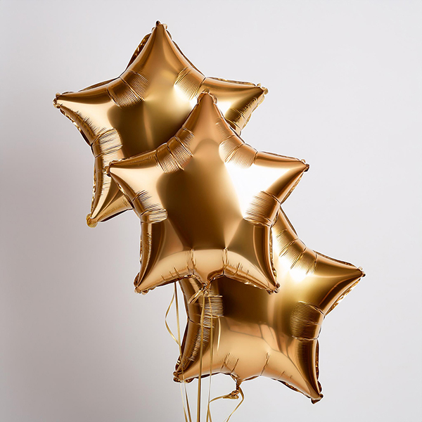 Gold Stars Balloon Tree