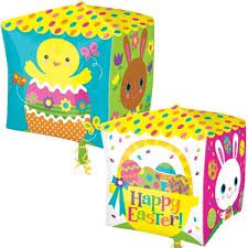 Cube Shaped Easter Balloon