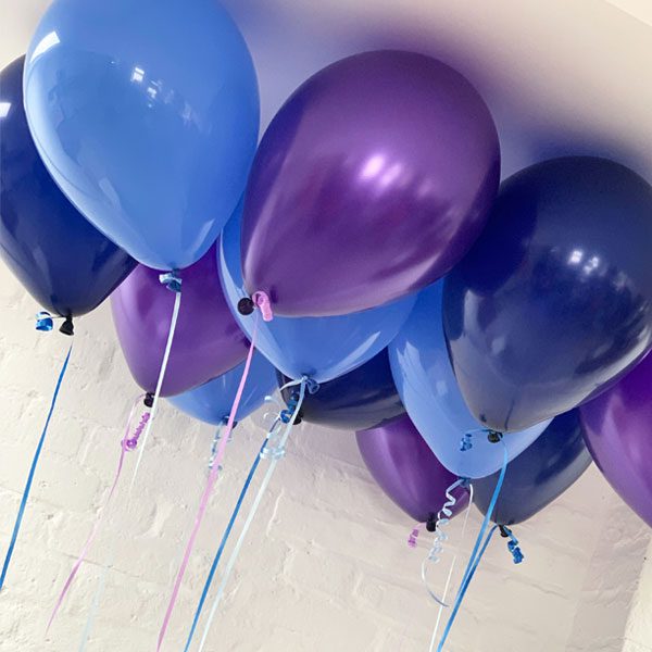 CEILING BALLOONS AZURE & AMETHYST MEDLEY