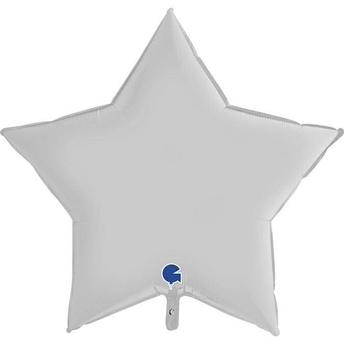 STAR WHITE LARGE BALLOON