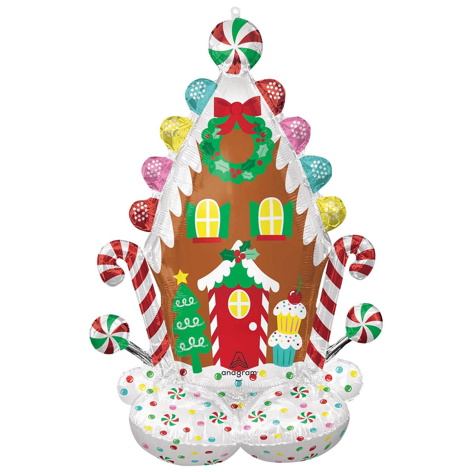 Gingerbread House Airloon Foil Balloon
