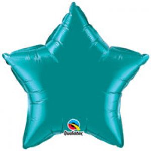 TEAL STAR FOIL BALLOON