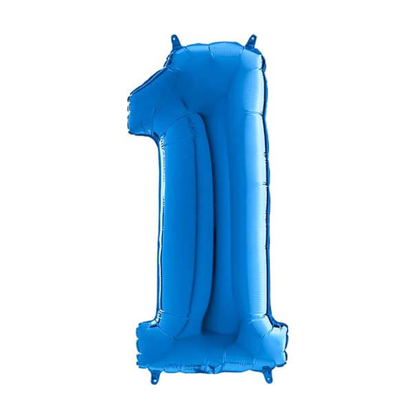 Large 26'' Blue Number Balloon 1