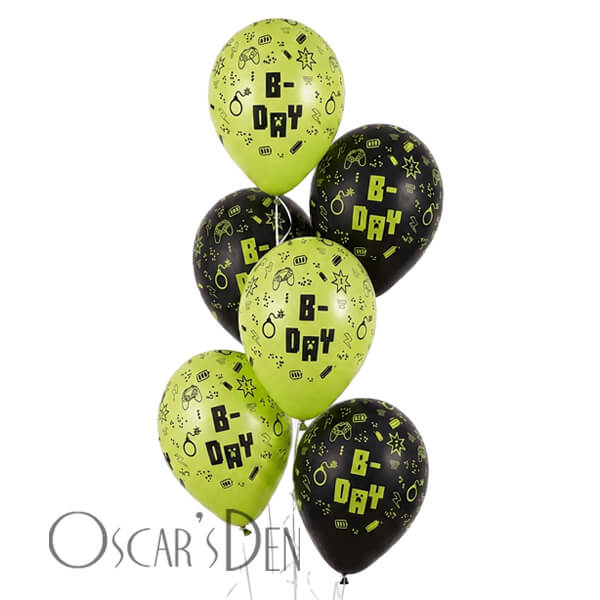 Gaming B-Day Gamer Helium Balloon Bouquet