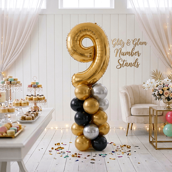 Glitz & Glam Number Balloon Stand