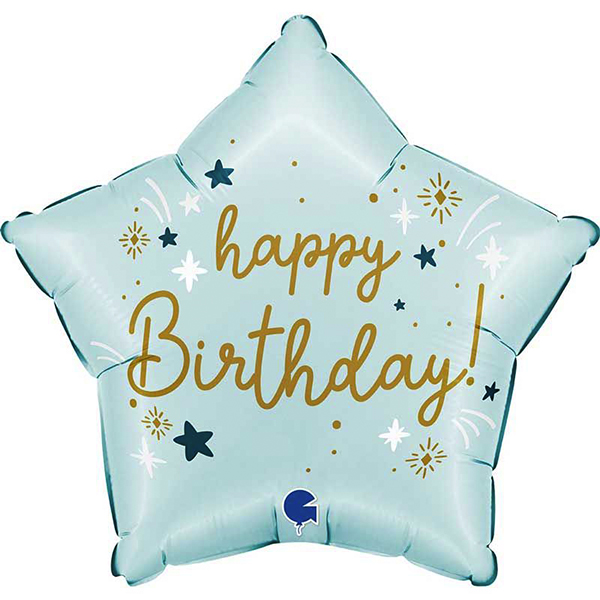 Blue Star Happy Birthday