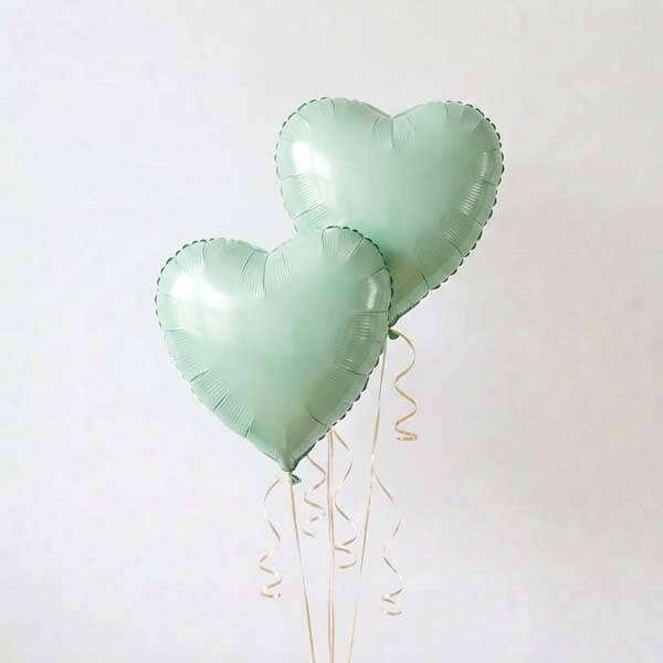 Pastel Green Heart Bunch