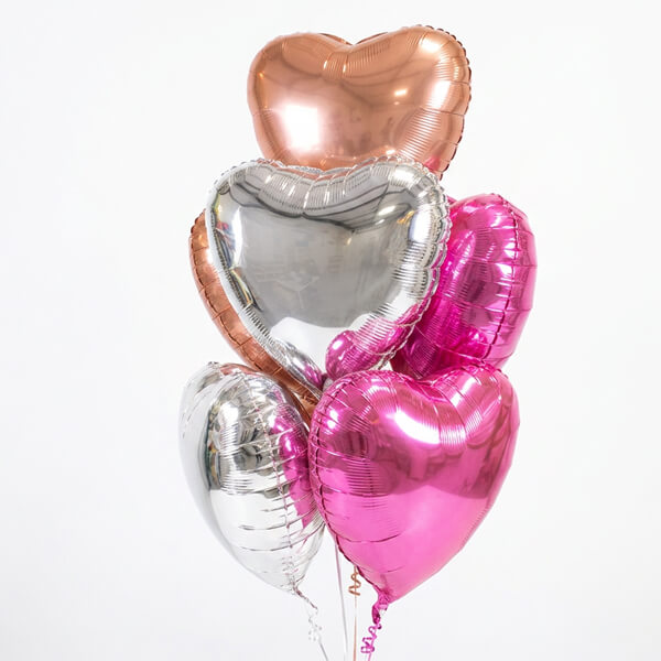 Pink Frost Heart Bouquet