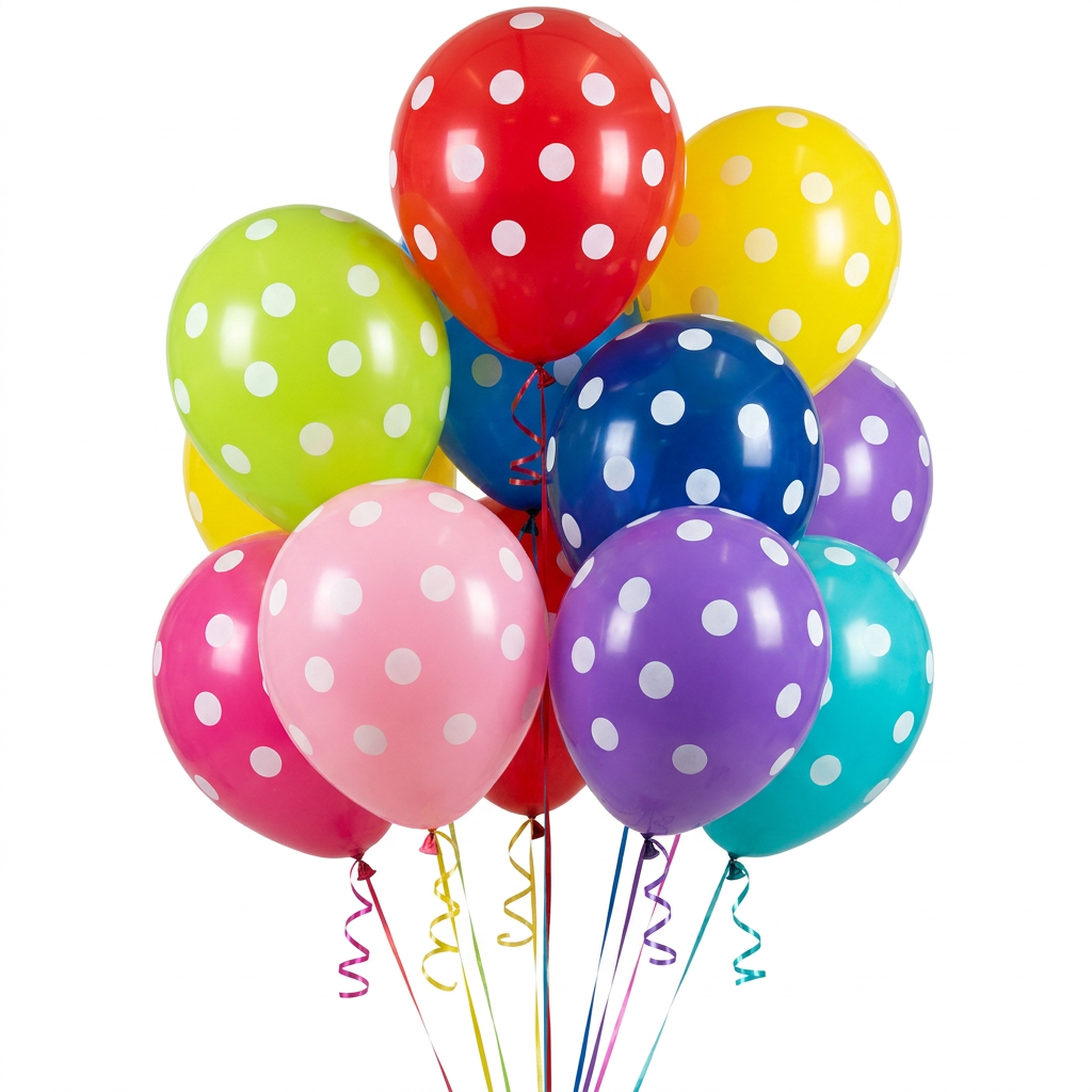Polka Dot Balloon Bunch