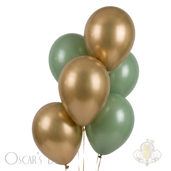 Sage & Gold Balloon Bunch