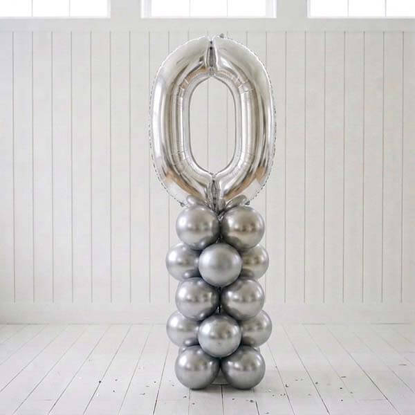 Silver Number Stand  No 0