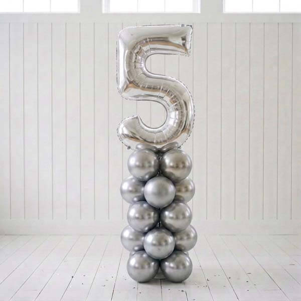Silver Number Stand  No 5