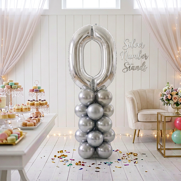 Silver Number Stand