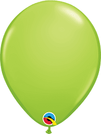 11" lime green latex balloon