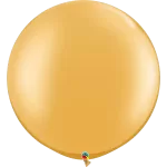 gold round giant helium balloon