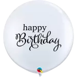 giant happy birthday round helium balloon