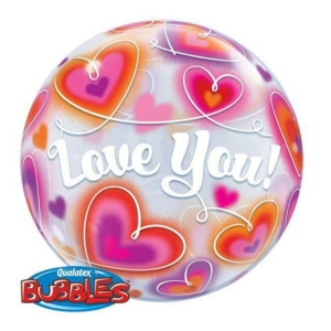 I Love you helium balloon